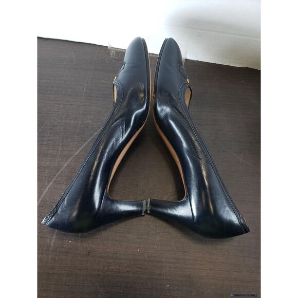 Vintage Salvatore Ferragamo Navy Blue Pumps - Size 8 - Picture 2 of 6